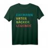 Bäcker Vater Ehemann Legende Geschenk Herren T-Shirt – Persönliches Geschenk für Bäcker, Ehemänner & Legenden