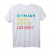 Bäcker Vater Ehemann Legende Geschenk Herren T-Shirt – Persönliches Geschenk für Bäcker, Ehemänner & Legenden