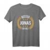 Jonas Name Geschenk-Idee zum Geburtstag – Lustiges Spruch T-Shirt, Personalisiert für Jonas, Papa & Vater, Perfekt für Namenstag & Vatertag