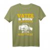 Vater und Sohn T-Shirt Herz an Herz - Partnerlook Shirt für Vater und Sohn, perfekt als Geschenk zum Vatertag, Geburtstag oder Weihnachten
