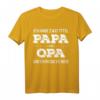 Lustiges Papa und Opa T-Shirt - Stolzes Familiengeschenk zum Vatertag für Großvater und Vater