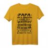 70. Geburtstag Papa T-Shirt - Geschenk für 70 Jahre alte Väter und Männer, originelles Design für den besonderen Tag