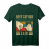 Bester Katzen-Vati überhaupt Stoß-Sitz - Lustiges & Vintage Cat Dad Ever Langarmshirt, perfektes Geschenk für Katzenliebhaber und Väter