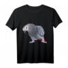 Afrikaner Grey Parrot Bird T-Shirt - Lustiges Vogelmotiv für Vogelliebhaber und Papageienfans