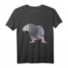Afrikaner Grey Parrot Bird T-Shirt - Lustiges Vogelmotiv für Vogelliebhaber und Papageienfans