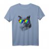 LGBT Pride Katzen T-Shirt mit Regenbogenflagge – Buntes Geschenk für Homosexuelle, Bisexuelle und Katzenliebhaber zum Pride Monat und Pride Parade