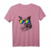 LGBT Pride Katzen T-Shirt mit Regenbogenflagge – Buntes Geschenk für Homosexuelle, Bisexuelle und Katzenliebhaber zum Pride Monat und Pride Parade