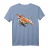Schildkröte Weihnachten Rentierlichter Turtles Geschenk T-Shirt – Lustiges Tiermotiv für Weihnachten, Geburtstag & Neujahr