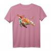 Schildkröte Weihnachten Rentierlichter Turtles Geschenk T-Shirt – Lustiges Tiermotiv für Weihnachten, Geburtstag & Neujahr