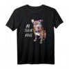 Pitbull Hippie T-Shirt - Friedensliebe, Tierschutz & Hunde als Statement für Pitbull-Liebhaber und Hundemamas