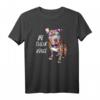 Pitbull Hippie T-Shirt - Friedensliebe, Tierschutz & Hunde als Statement für Pitbull-Liebhaber und Hundemamas