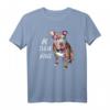 Pitbull Hippie T-Shirt - Friedensliebe, Tierschutz & Hunde als Statement für Pitbull-Liebhaber und Hundemamas