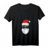 Lustiges Weihnachtsmann Mütze Sonnenbrille Bart T-Shirt mit V-Ausschnitt – Perfekte Geschenkidee für Familie, Freunde & Partner zu Weihnachten