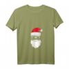 Lustiges Weihnachtsmann Mütze Sonnenbrille Bart T-Shirt mit V-Ausschnitt – Perfekte Geschenkidee für Familie, Freunde & Partner zu Weihnachten