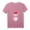 Lustiges Weihnachtsmann Mütze Sonnenbrille Bart T-Shirt mit V-Ausschnitt – Perfekte Geschenkidee für Familie, Freunde & Partner zu Weihnachten