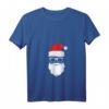 Lustiges Weihnachtsmann Mütze Sonnenbrille Bart T-Shirt mit V-Ausschnitt – Perfekte Geschenkidee für Familie, Freunde & Partner zu Weihnachten
