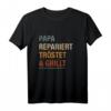 Grillen BBQ Papa T-Shirt - Humorvolles Geschenk für Väter, Grillmeister & BBQ-Liebhaber zum Vatertag, Geburtstag & Weihnachten