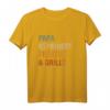Grillen BBQ Papa T-Shirt - Humorvolles Geschenk für Väter, Grillmeister & BBQ-Liebhaber zum Vatertag, Geburtstag & Weihnachten