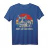 Bestes Katzen-Vati-überhaupt T-Shirt – Lustiges Vintage Katzen Papa Geschenk für Vatertag, Geburtstag & Katzenliebhaber