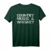 Vintage Country Musik & Whiskey T-Shirt – Lustiges Landhemd für Männer, Frauen & Kinder als Geschenk für Freunde, Familie & Konzertbesuch