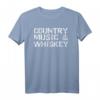 Vintage Country Musik & Whiskey T-Shirt – Lustiges Landhemd für Männer, Frauen & Kinder als Geschenk für Freunde, Familie & Konzertbesuch