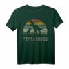Lustiges Papa Dinosaurier T-Shirt mit Sonnenuntergang – Originelles Geburtstags- & Vatertagsgeschenk für Dino-Fans
