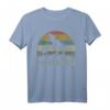 Lustiges Papa Dinosaurier T-Shirt mit Sonnenuntergang – Originelles Geburtstags- & Vatertagsgeschenk für Dino-Fans