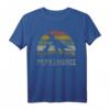 Lustiges Papa Dinosaurier T-Shirt mit Sonnenuntergang – Originelles Geburtstags- & Vatertagsgeschenk für Dino-Fans