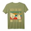 Bester Katzen-Vati überhaupt Stoß-Sitz - Lustiges Vintage T-Shirt für Katzenliebhaber Väter als Geschenk