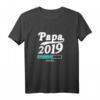 Herren Papa 2019 Werdender Vater T-Shirt - Vatertag, Weihnachten & Geburtstagsgeschenk für zukünftige Väter