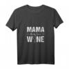 Damen Mama Needs Some Wine Motiv - Witziges Wein Spruch T-Shirt für Muttertag, Geburtstage & Party mit V-Ausschnitt