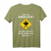 Lustiges BBQ T-Shirt - Bin am Grillen - keine Tipps - Bier bringen - ABFLUG, perfektes Geschenk für Hobby-Griller, Väter und Opas