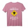 Lustiges BBQ T-Shirt - Bin am Grillen - keine Tipps - Bier bringen - ABFLUG, perfektes Geschenk für Hobby-Griller, Väter und Opas