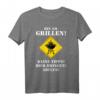 Lustiges BBQ T-Shirt - Bin am Grillen - keine Tipps - Bier bringen - ABFLUG, perfektes Geschenk für Hobby-Griller, Väter und Opas