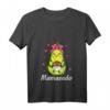 Damen Werdende Mama Avocado Mamacado 2022 T-Shirt mit V-Ausschnitt – Lustiges Schwangerschafts- und Babyankündigungsgeschenk