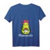 Damen Werdende Mama Avocado Mamacado 2022 T-Shirt mit V-Ausschnitt – Lustiges Schwangerschafts- und Babyankündigungsgeschenk