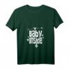 Damen Baby Inside T-Shirt mit V-Ausschnitt – Süßes Schwangerschafts-Design, perfektes Geschenk für werdende Mütter zu Weihnachten und Geburtstag
