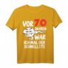 Herren T-Shirt zum 70. Geburtstag - Lustiges Geschenk mit dem Motto 'Vor 70 Jahren war ich mal der Schnellste' für Männer, Papa, Ehemann, Opa