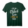 I'm The Oldest Twin Zwilling Geschwister Familie Matching T-Shirt - Lustiges Geschenk für Geburtstag, Weihnachten, Taufe & besondere Anlässe