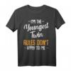I'm The Youngest Twin Zwilling Geschwister Familie Matching T-Shirt – Lustiges Geschenk für Geburtstage, Weihnachten & besondere Anlässe