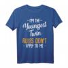 I'm The Youngest Twin Zwilling Geschwister Familie Matching T-Shirt – Lustiges Geschenk für Geburtstage, Weihnachten & besondere Anlässe
