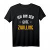Ich bin der gute Zwilling T-Shirt - Lustiges Geschenk zum HapDog & Weihnachten für Geschwister