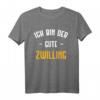 Ich bin der gute Zwilling T-Shirt - Lustiges Geschenk zum HapDog & Weihnachten für Geschwister