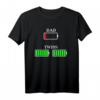 Papa von Zwillingen T-Shirt mit Ladebalken – Lustiges Eltern Geschenk für Väter, Geburtstag oder Weihnachten