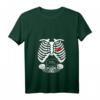 Damen Zwillinge Babybauch Schwangere Frauen Mama Mama T-Shirt mit V-Ausschnitt – Perfekt für Schwangerschaftsankündigungen