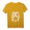 Damen Zwillinge Babybauch Schwangere Frauen Mama Mama T-Shirt mit V-Ausschnitt – Perfekt für Schwangerschaftsankündigungen