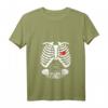 Damen Zwillinge Babybauch Schwangere Frauen Mama Mama T-Shirt mit V-Ausschnitt – Perfekt für Schwangerschaftsankündigungen
