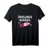 Zwillingsmama T-Shirt 2021 - Lustiges Geschenk zur Schwangerschaftsankündigung & Muttertag für werdende Zwillinge-Eltern