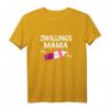 Zwillingsmama T-Shirt 2021 - Lustiges Geschenk zur Schwangerschaftsankündigung & Muttertag für werdende Zwillinge-Eltern