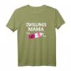 Zwillingsmama T-Shirt 2021 - Lustiges Geschenk zur Schwangerschaftsankündigung & Muttertag für werdende Zwillinge-Eltern